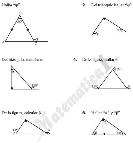 SOLVED: me pueden ayudar plis Hallar Del triángulo hallar Del triángulo ...