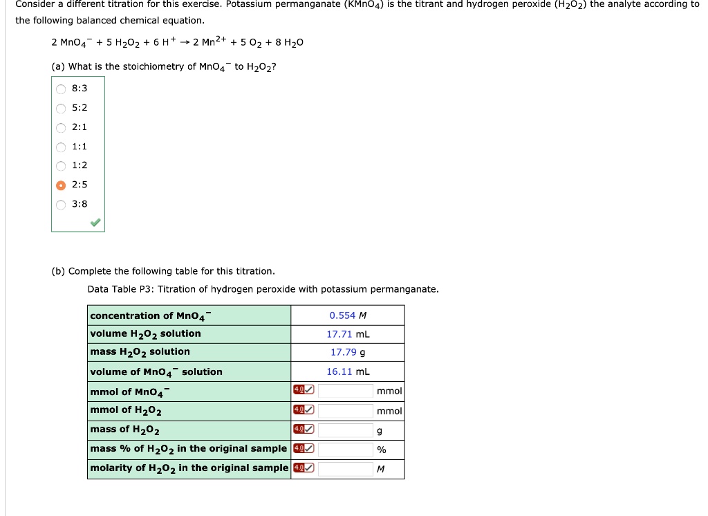 SOLVED Consider different titrations for this exercise. Potassium