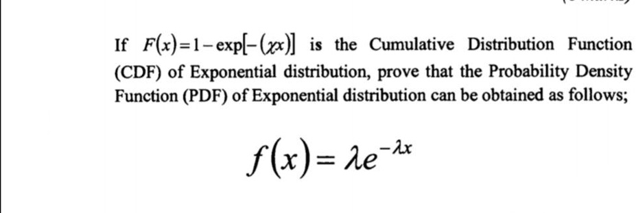 if flx 1 expl xx is the cumulative distribution function cdf of ...