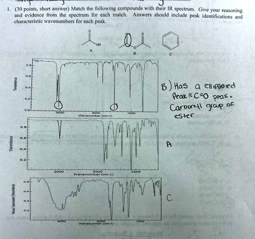 1. (30 points, short answer) Match the following compounds with their ...