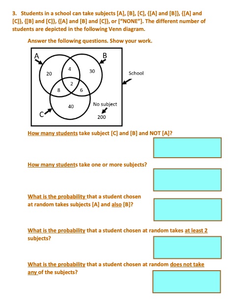 SOLVED:Students School Can Take Subjects [A]; (B]; (C],; {[A] And (BJk ...