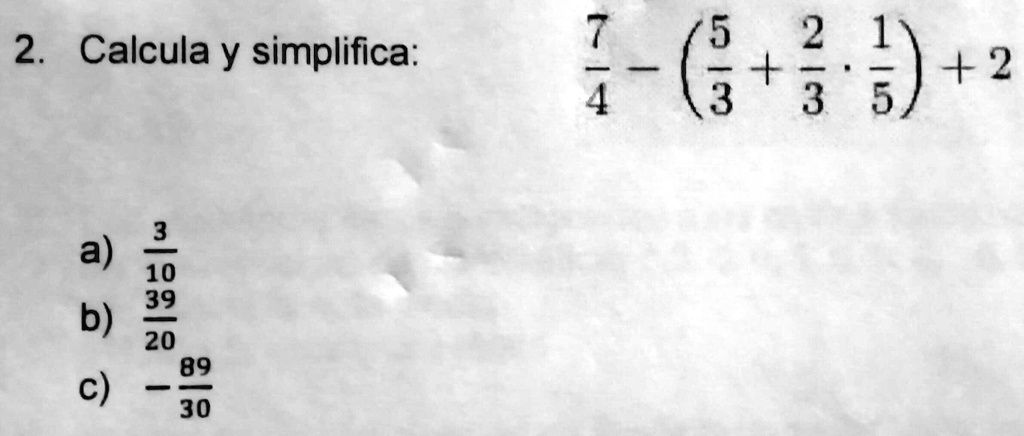 simplifica la ecuación 9 7 3 )( 8 5