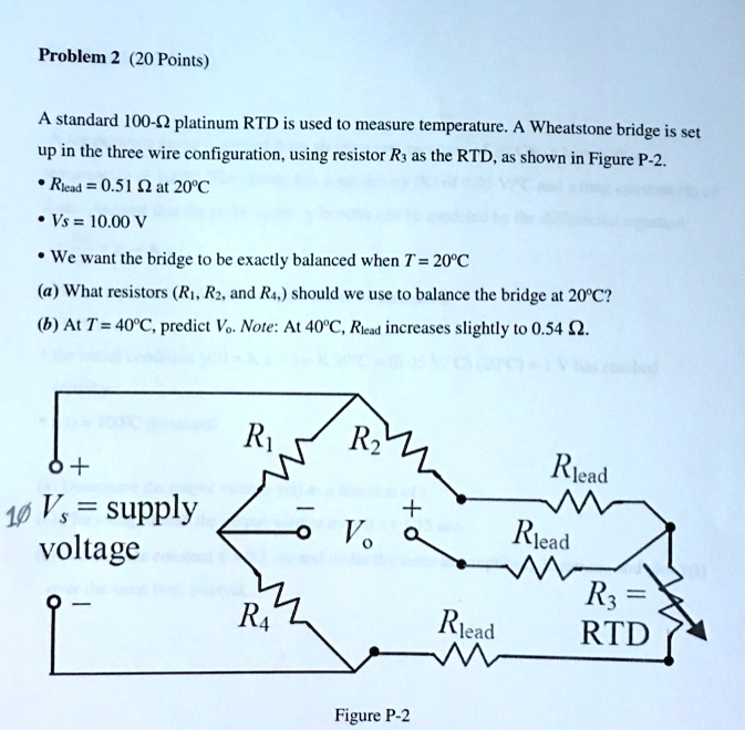 SOLVED: Problem 2 (20 Points) A Standard 100-platinum RTD Is Used To ...