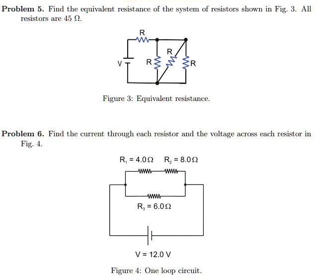 SOLVED Problem 5 Find the equivalent resistance of the system of