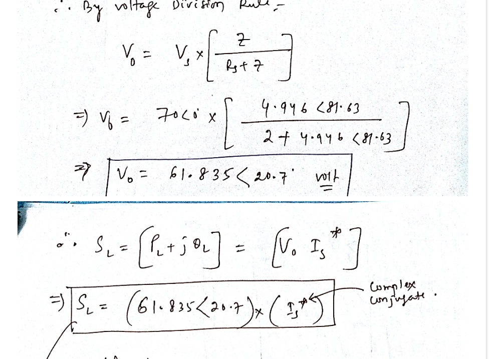 can you explain the mathematics with this voltage division rule the sl ...