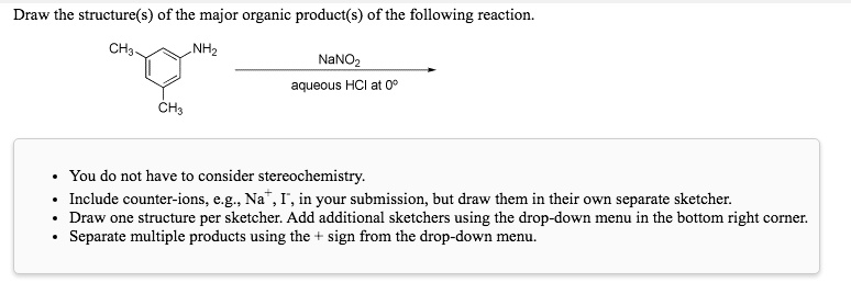 SOLVED: Draw the structure(s) of the major organic product(s) of the ...