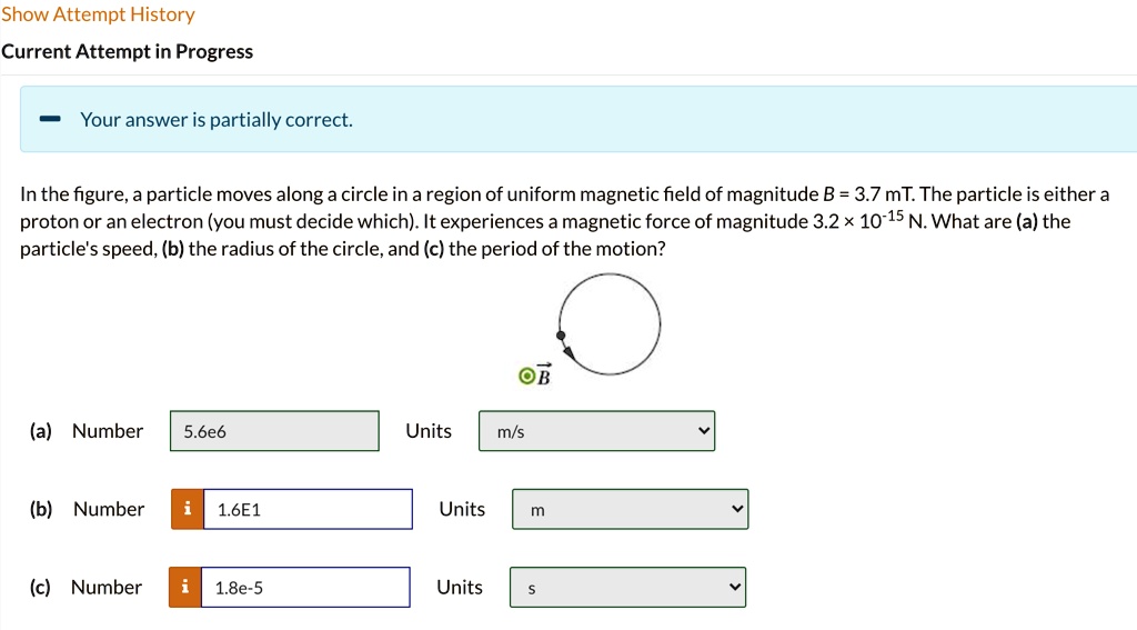 SOLVED:Show Attempt History Current Attempt In Progress Your Answer Is ...