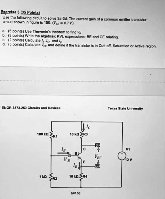 SOLVED: Texts: hlp Exercise 3 (35 Points) Use the following circuit to ...