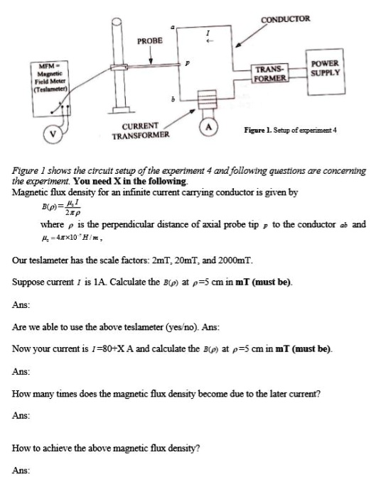 MFM- Magnetic Field Meter (Teslameter) V CONDUCTOR a I PROBE P TRANS ...