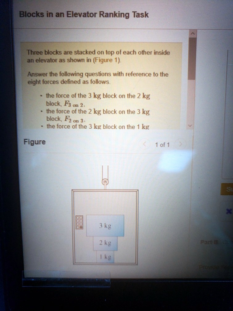 Blocks in an Elevator Ranking Task Three blocks are stacked on top of each other inside an