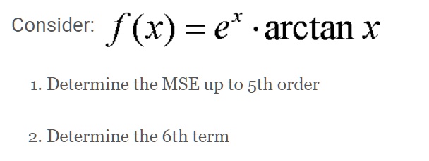 SOLVED: Consider: f(x) =e