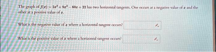 SOLVED: Texts: The graph of f = 2x^2 + 960x + 22 has two horizontal ...