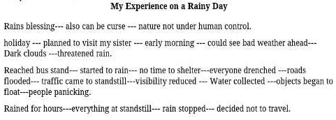 Rainy Day Experience