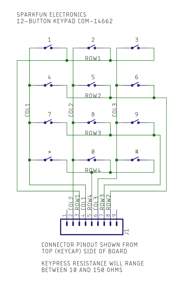 SOLVED: Write a truth table, please. SPARKFUN ELECTRONICS 12-BUTTON ...