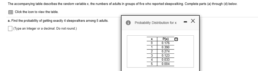 SOLVED The Accompanying Table Describes The Random Variable The solved-the-accompanying-table-describes-the-random-variable-the
