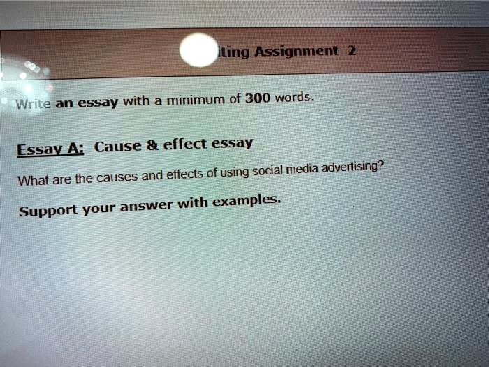 cause and effect essay about social media
