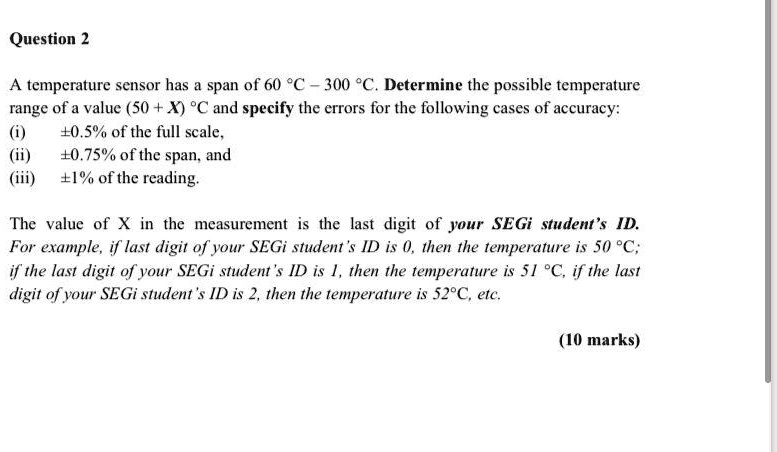 Temperature Accuracy Question