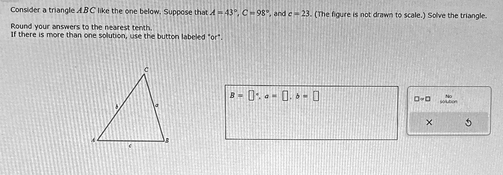 Consider a triangle ABC like the one below. Suppose that A