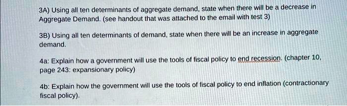 VIDEO solution: 3A: Using all ten determinants of aggregate demand ...