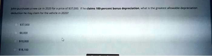 what is the greatest allowable depreciation deduction he may claim for the vehicle in 2021