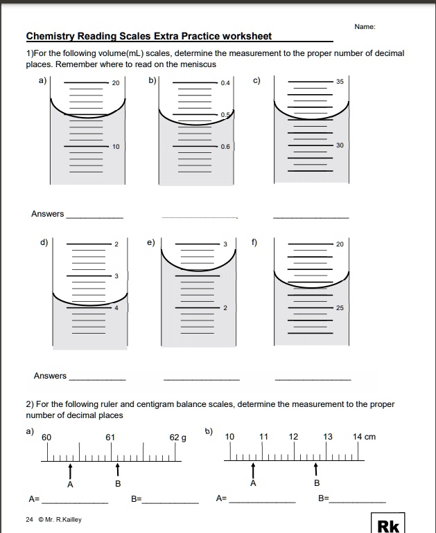 Practice Ruler Reading Examples Reading A Ruler Practice