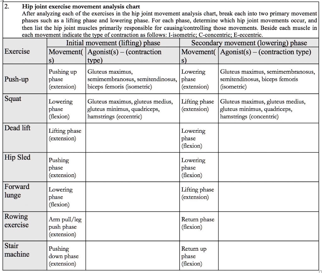 VIDEO solution: Hip joint exercise movement analysis chart After ...