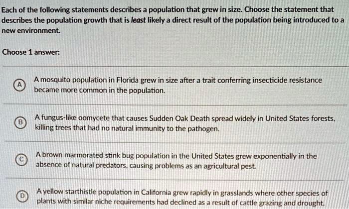 SOLVED: Each of the following statements describes a population that ...