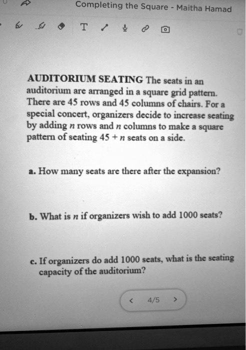 completing the square maitha hamad auditorium seating the seats in an ...