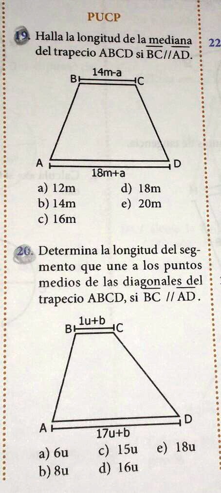 SOLVED: ayuda xf es para hoy con resolucion... PUCP Halla la longitud ...