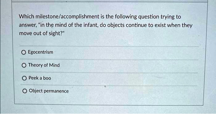 SOLVED: Which Milestone/accomplishment Is The Following Question Trying ...