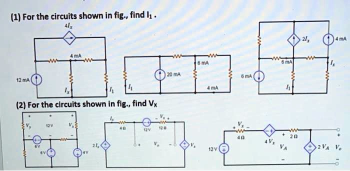 Solved By Using Ohms Law Kcl Kvl 1 For The Circuits Shown In Fig