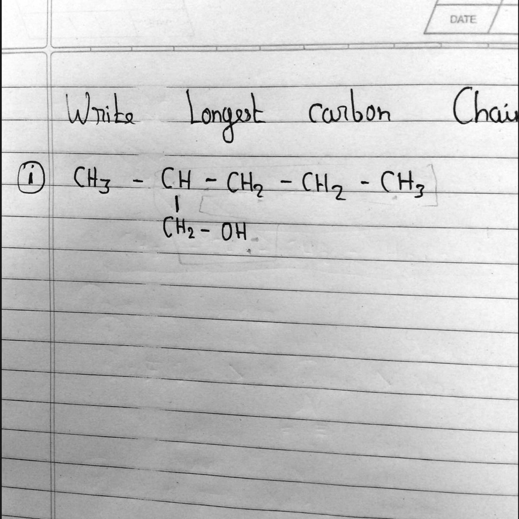 SOLVED 'Write longest carbon chain'