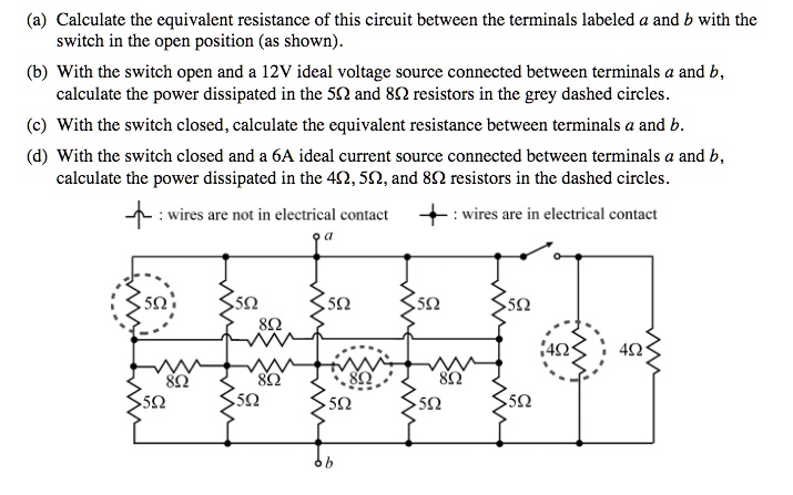 [GET ANSWER] (a) Calculate the equivalent resistance of this circuit ...