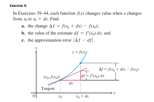 SOLVED: Exercise 3: In Exercises 39-44, each function f(x) changes ...