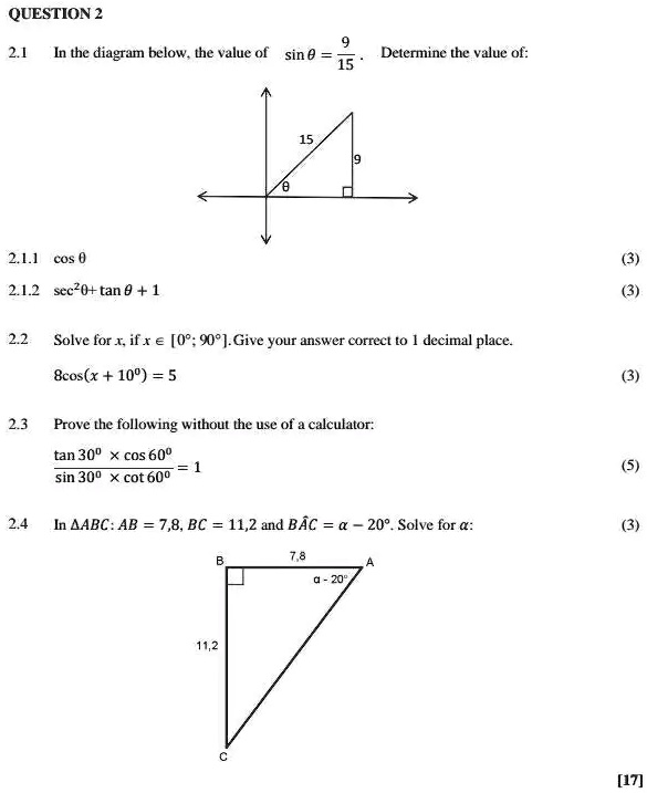 solved-question-2-2-1-in-the-diagram-below-the-value-of-sin