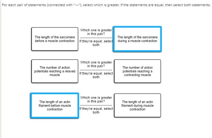 SOLVED: For Each Pair Of Statements Connected With Select Which Are ...