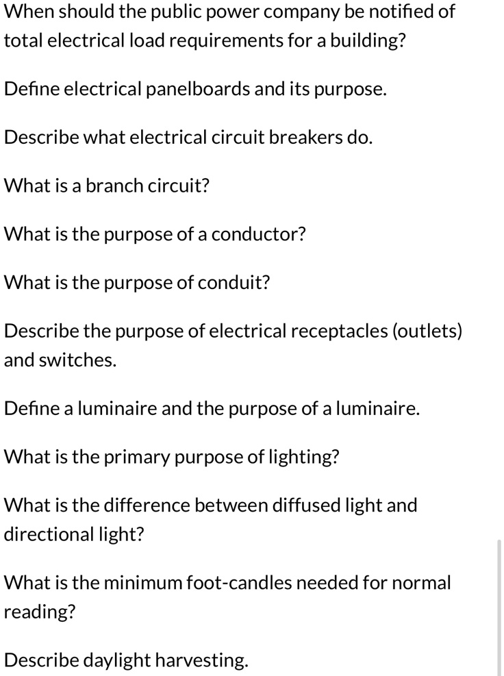 Solved When Should The Public Power Company Be Notified Of The Total