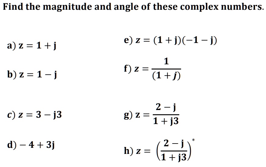 How To Calculate Magnitude And Phase Angle Of A Complex Number Using ...