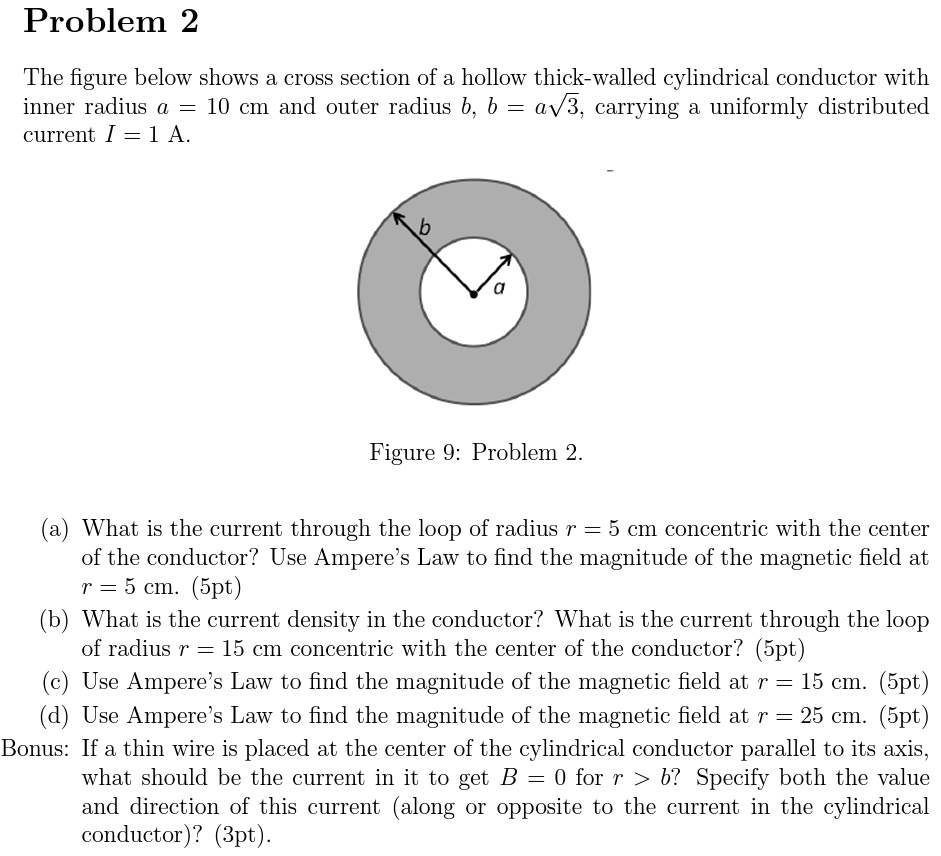 problem 2 the figure below shows a cross section of a hollow thick ...
