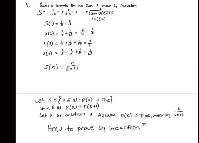 Solved Guess Formula 4e Sun Prave I I Jucbn S 7 3 2a 1 Z U 13 S6 S 2 3 1 4 Sla 2 3 S W 4 4 S N 2 Let S N