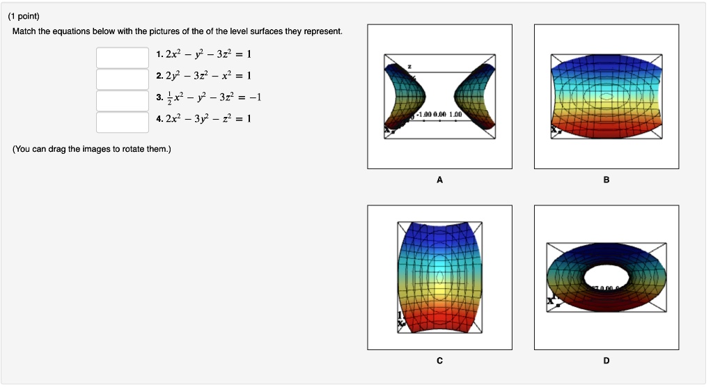 Point Match The Equations Below With The Pictures Of Itprospt