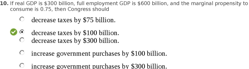 Solved] GDP Calculation If the GDP of an economy is $300 billion, the