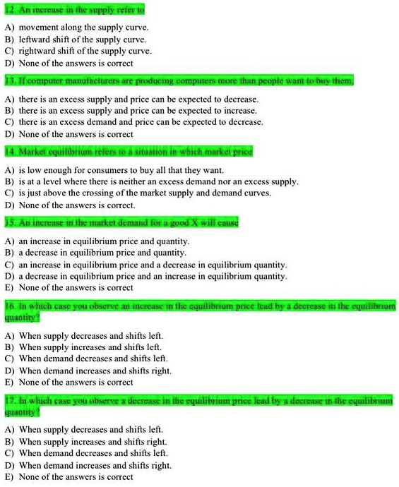 Video Solution: 2.an Inerease M The Supply Refer To A Movement Along 