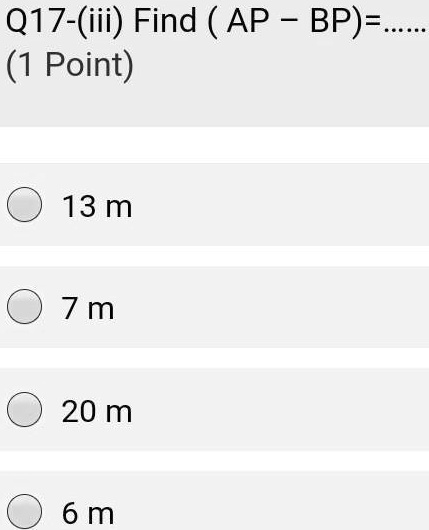 SOLVED: Q17. A pole has to be erected at a point on the boundary of a ...