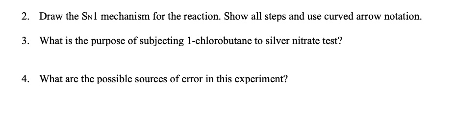 SOLVED: Draw the Sil mechanism for the reaction. Show all steps and use ...