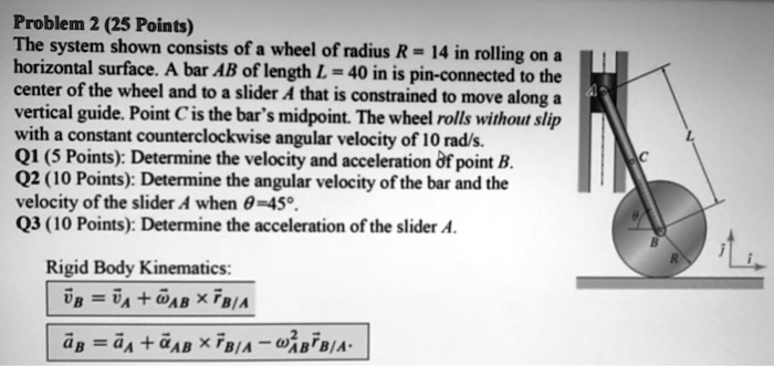 physics question problem 225points the system shown consists of a wheel ...