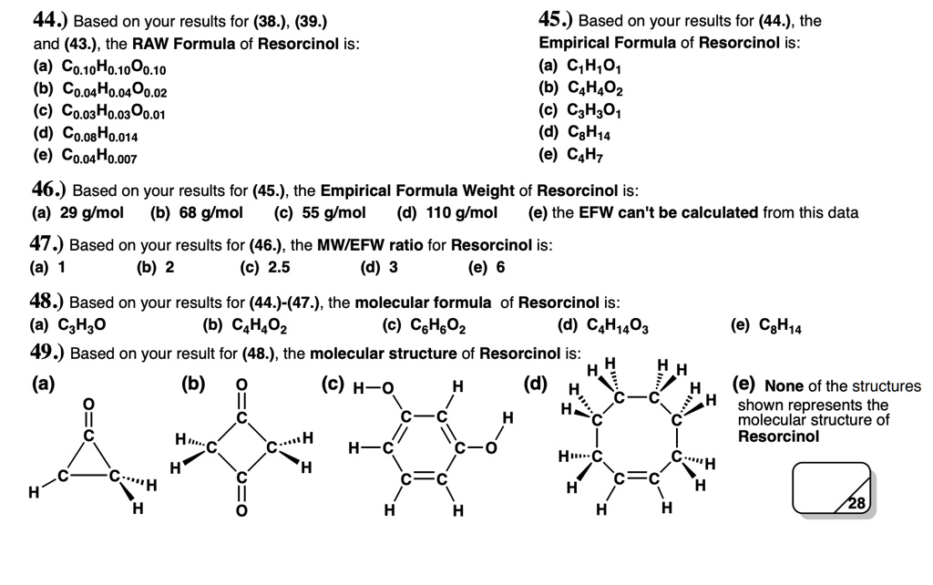 SOLVED Based on your results for (38.), (39.), and (43.), the RAW