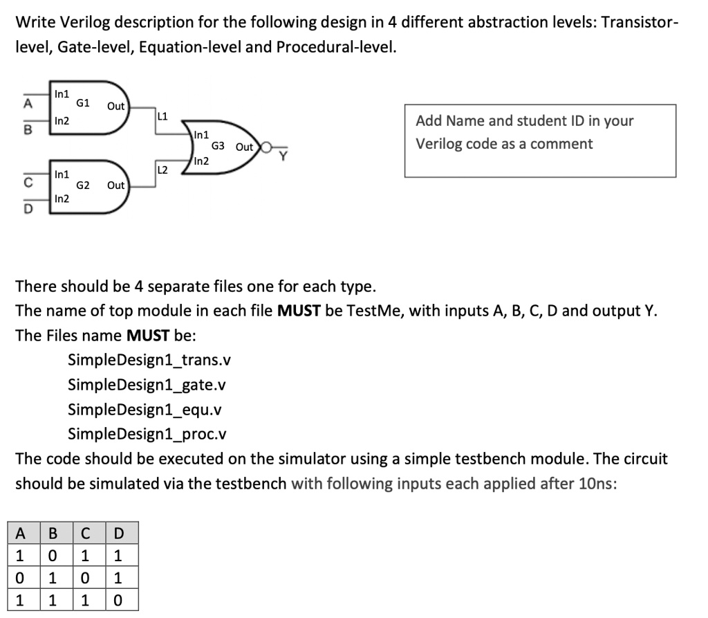 Note: You may have additional internal nodes for transistor level ...