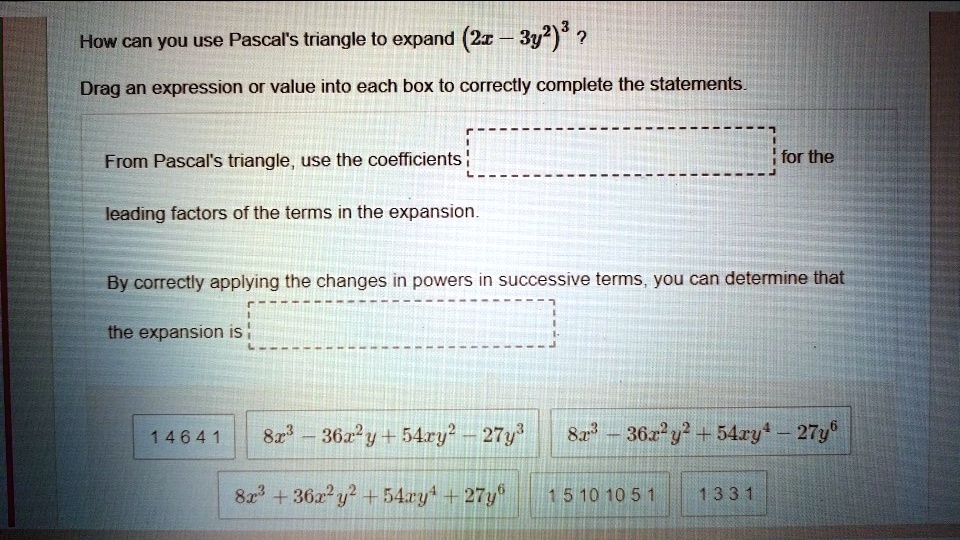 how-can-you-use-pascals-triangle-to-expand-21-3y-3-d-solvedlib