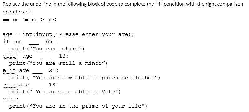SOLVED: Python based, thank you!! [= Replace the underline in the ...